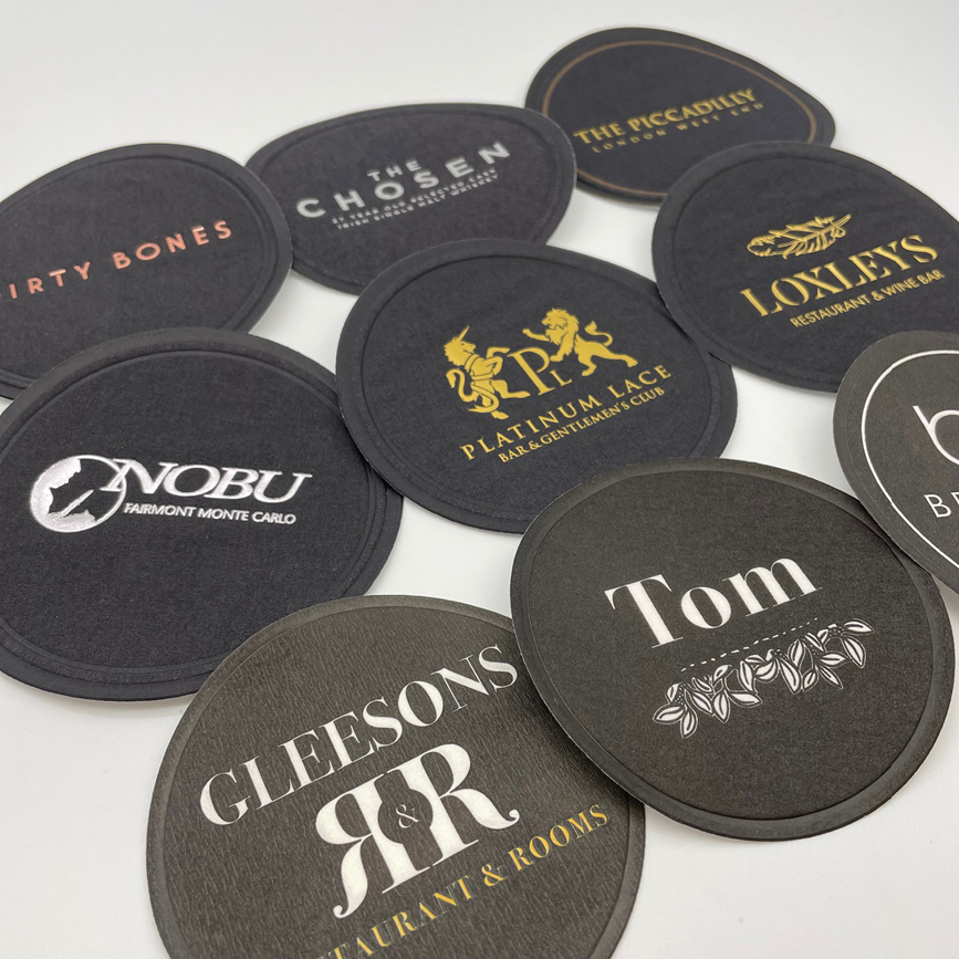 Branded Restaurant Coasters - Aspenprint.com